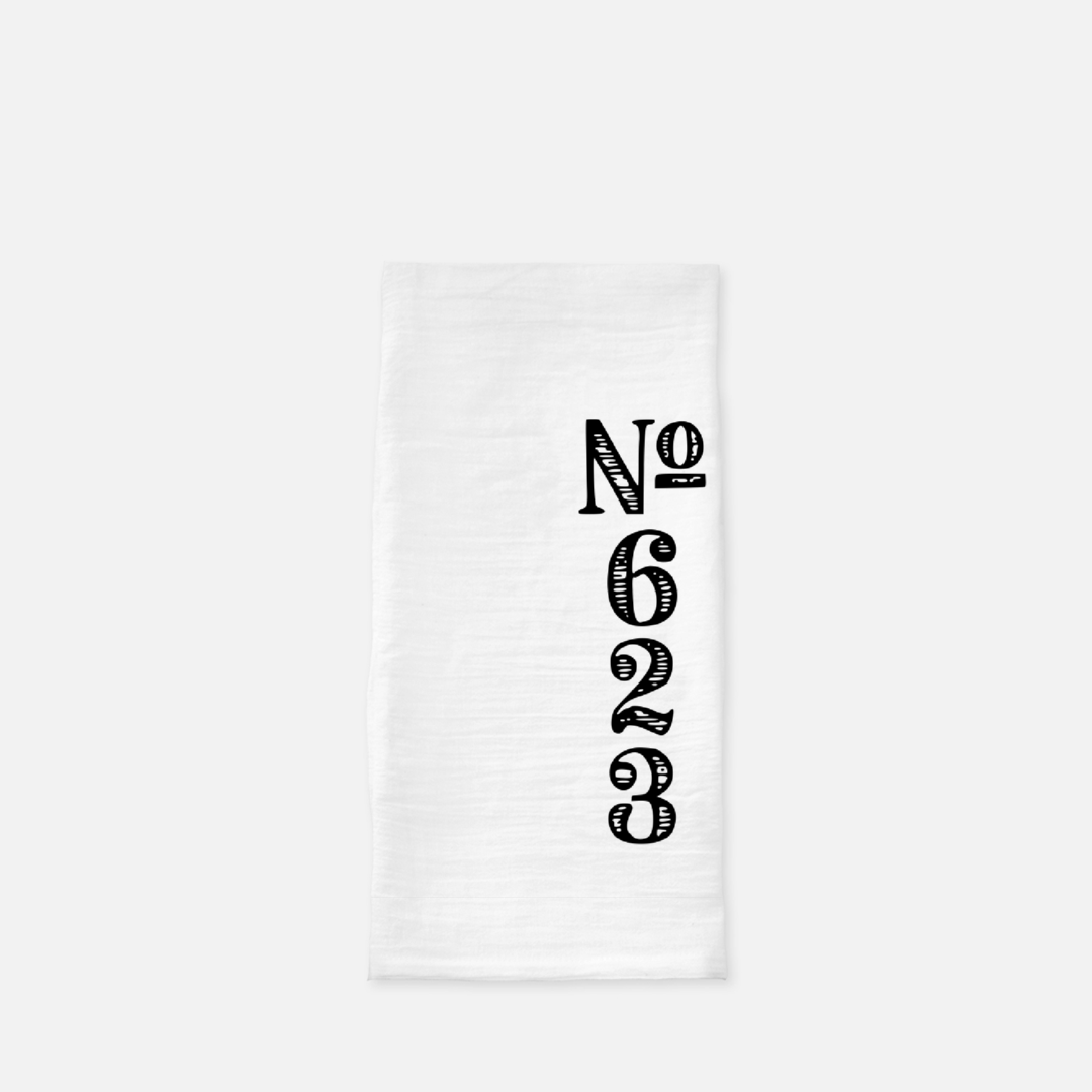 Vintage Area Code Tea Towel