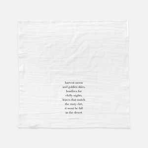 Fall in the Desert Tea Towel