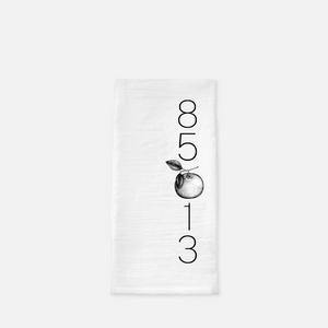 850-- Zip Code Tea Towel ™