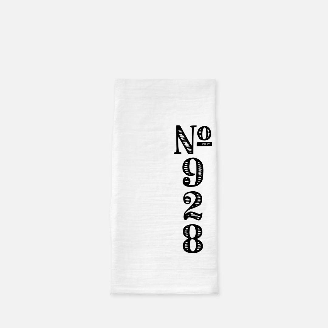 Vintage Area Code Tea Towel