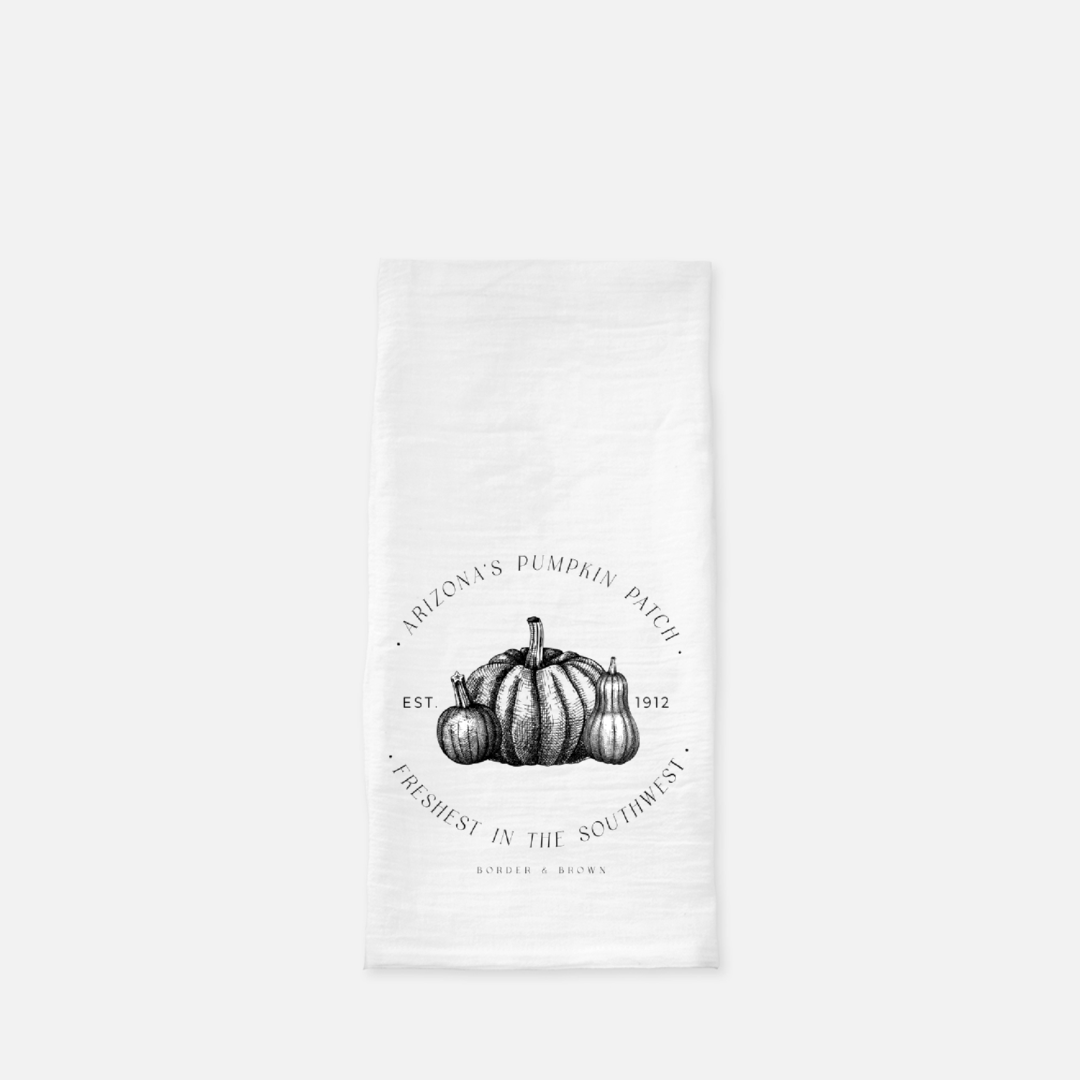 Arizona Pumpkin Patch Tea Towel