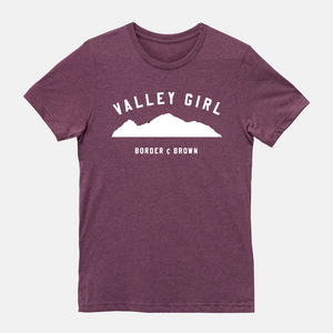 Vintage Valley Girl Purple/White Tee