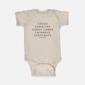 5 C's of Christmas Onesie